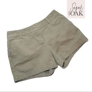 J. Crew Women’s Khaki 4” City Fit Shorts Sz 6